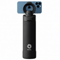 Black 710ml magnetic phone holder water bottle